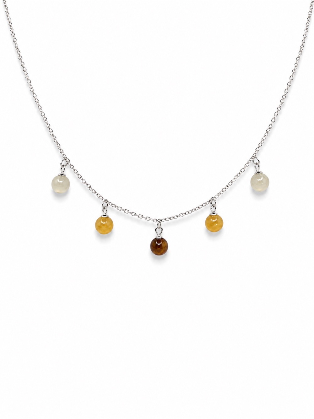 #N5 Harvest Glow Jade Necklace (S925)
